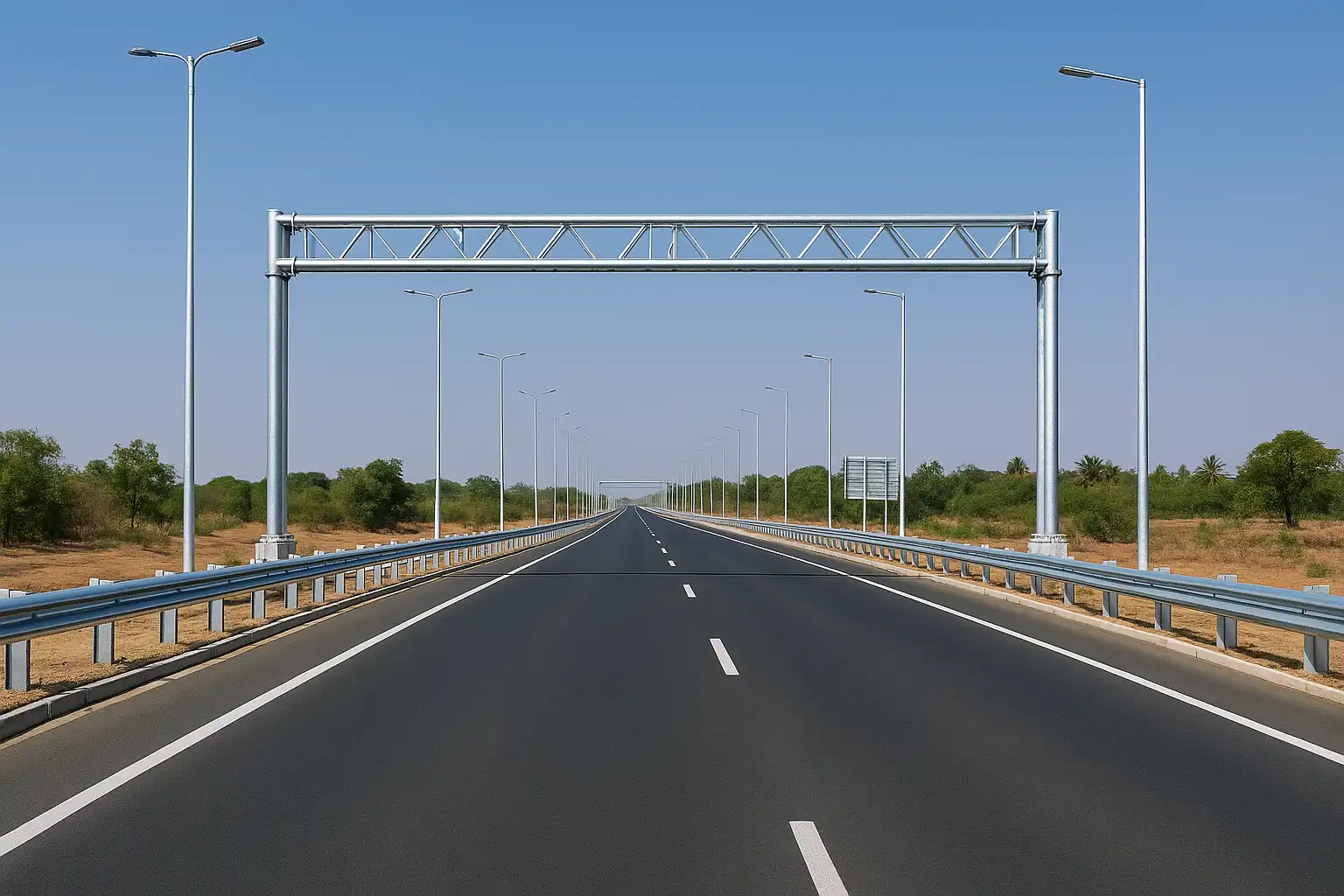 Hot dip galvanizing for highway guardrails, gantries, and lighting poles in Chennai