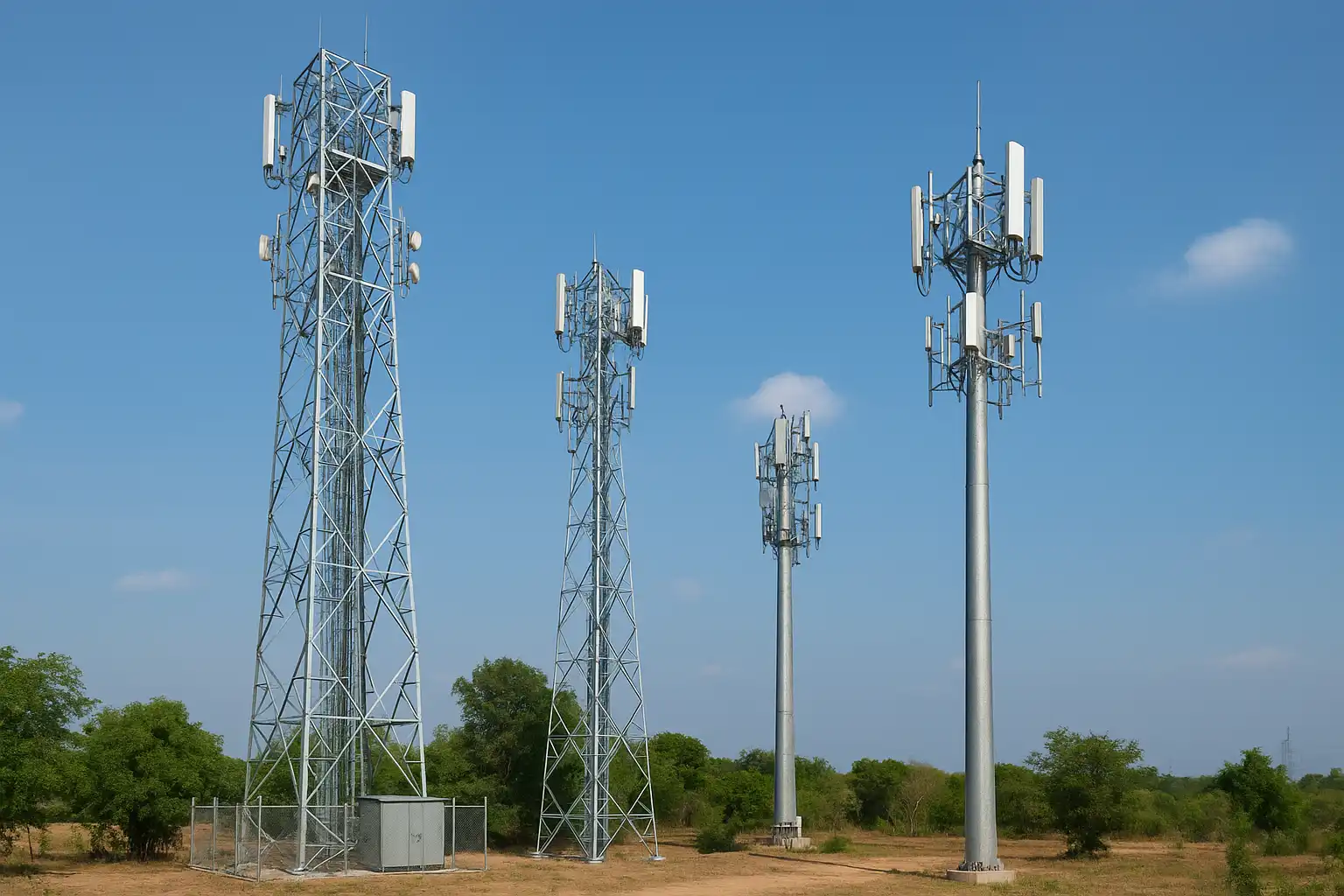 Telecom towers, monopoles, and antenna mounts galvanized in Chennai