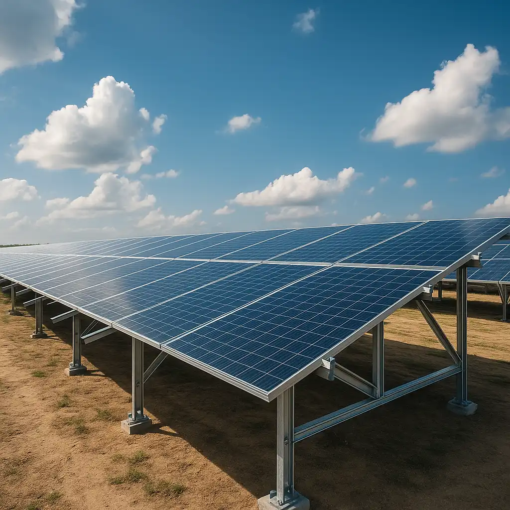Solar MMS structures and hardware galvanized in Chennai